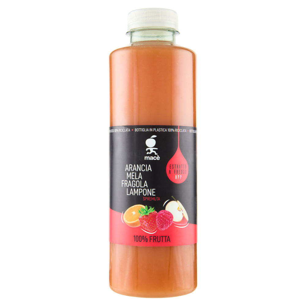 SPREMUTA HPP ARANCIA MELA FRAGOLA LAMPONE MACE' ML 700 - 0