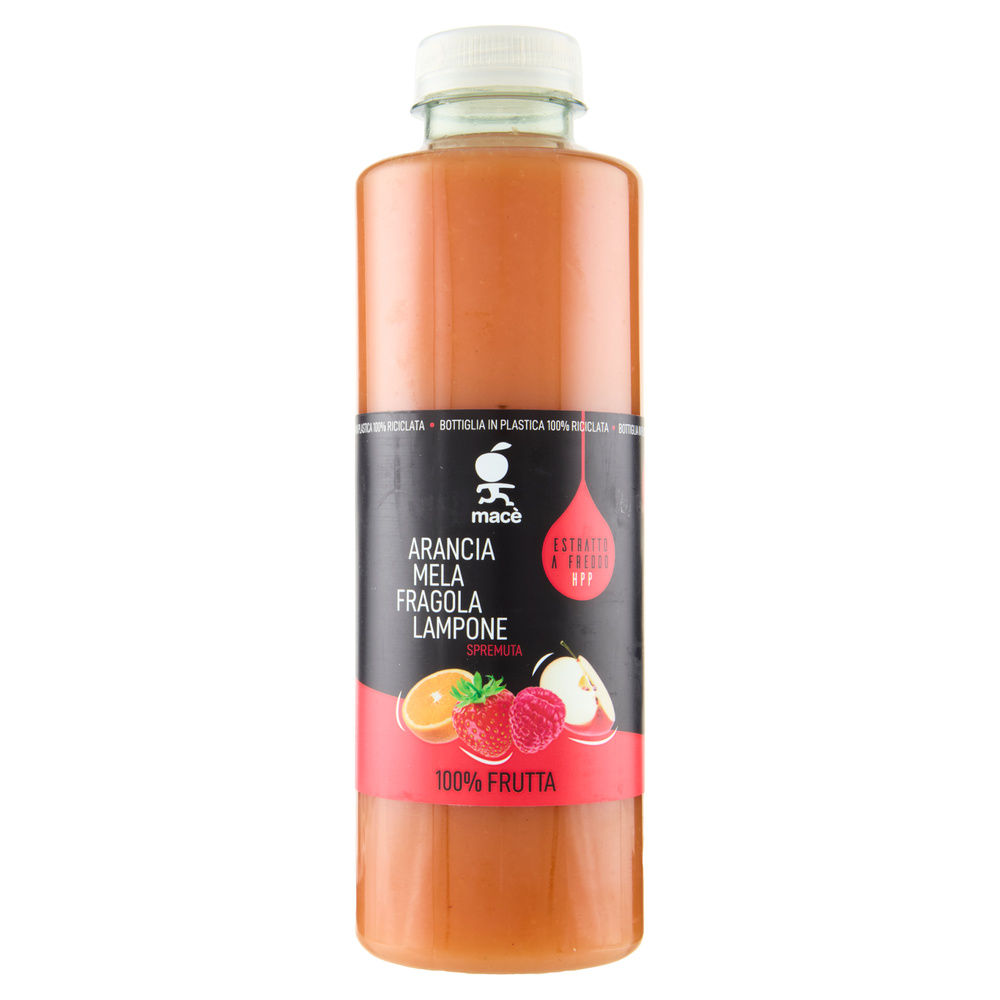 SPREMUTA HPP ARANCIA MELA FRAGOLA LAMPONE MACE' ML 700 - 7
