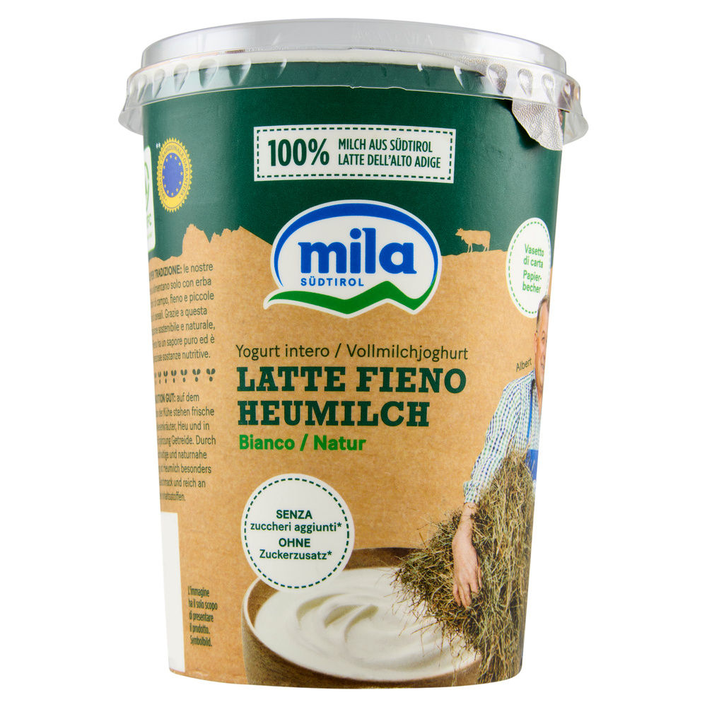 YOGURT LATTE FIENO INTERO BIANCO MILA G 450 - 0