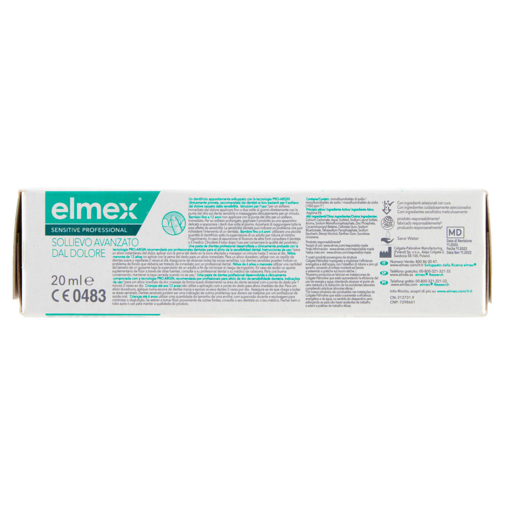 DENTIFRICIO ELMEX SENSITIVE PROFESSIONAL MINISIZE ML 20 - 3