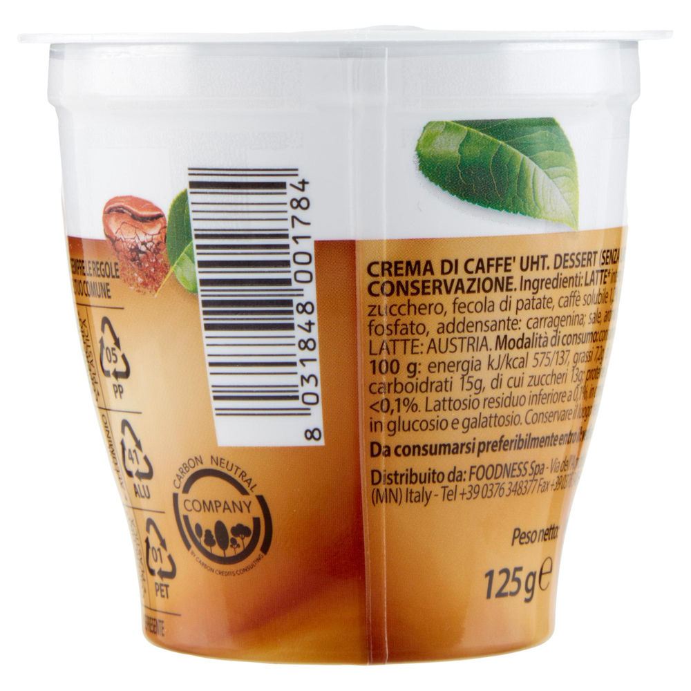 CREMA FREDDA CAFFE' IN COPPETTA G 125 MYKICO FOODNESS - 1