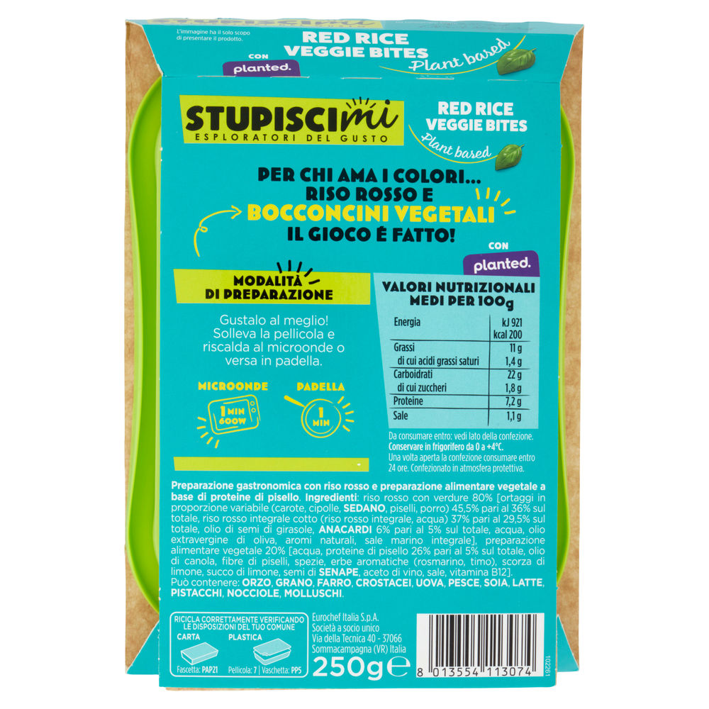 RED RICE VEGGIE BITES G 250 EUROCHEF - 1
