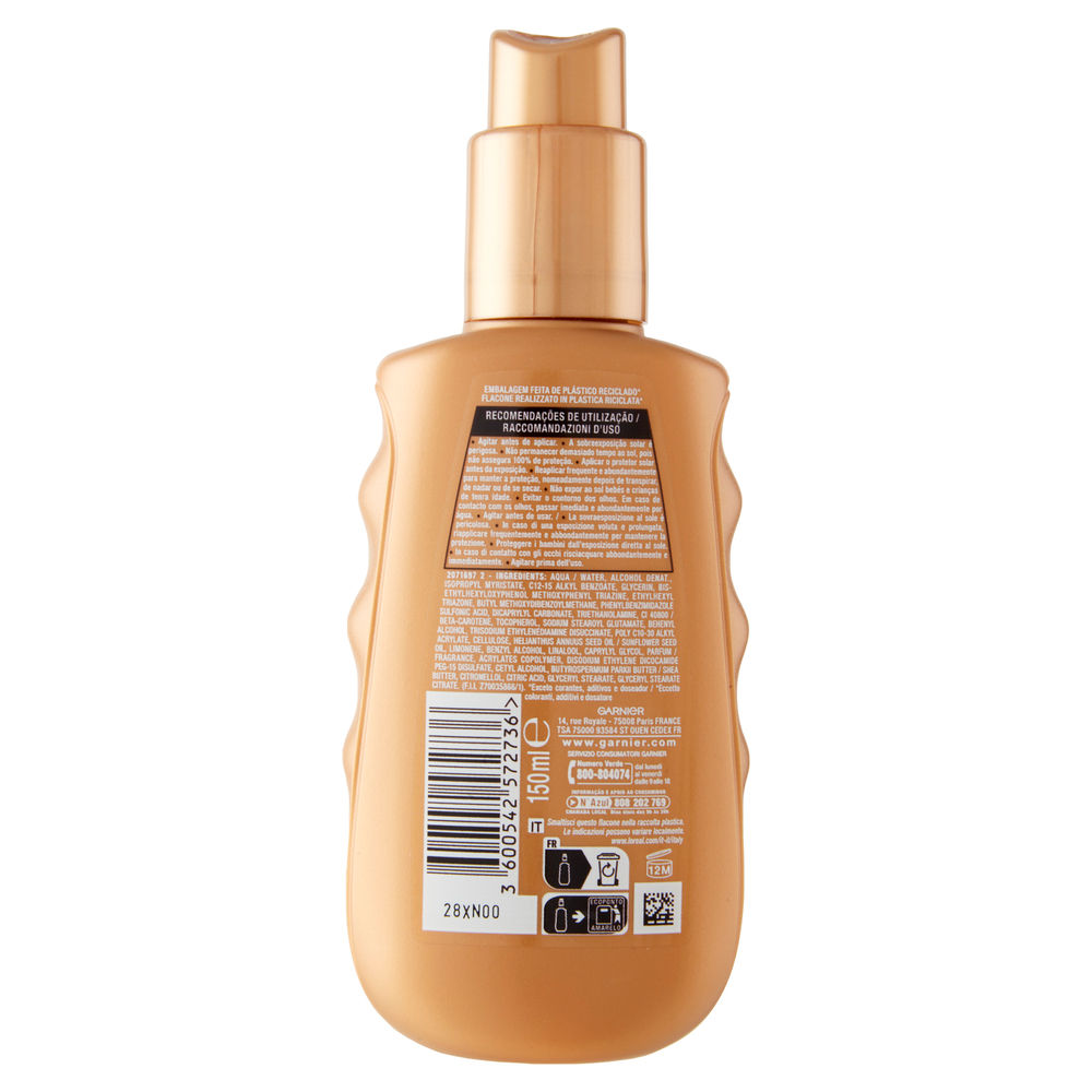 SOLARE SPRAY GARNIER AMBRE SOLAIRE IDEAL BRONZE 50 ML 150 - 1