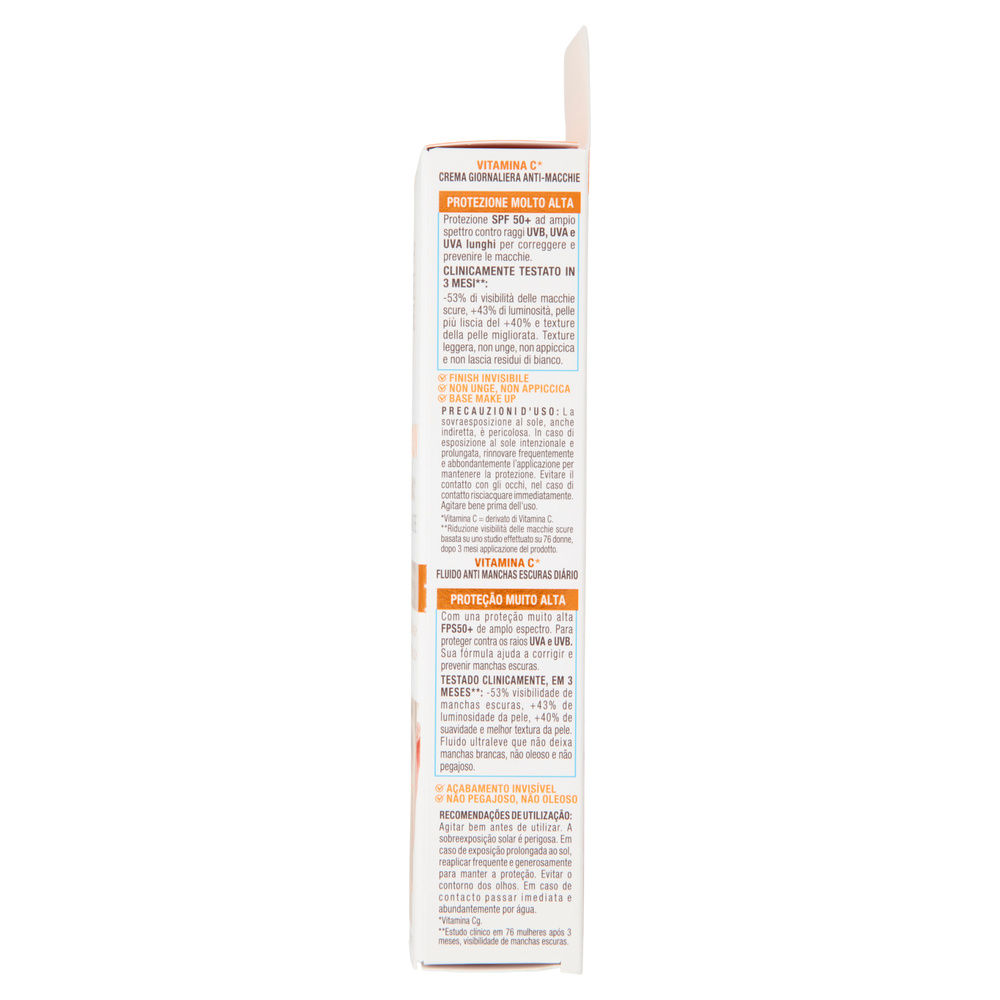 SOLARE VISO GARNIER AMBRE SOLAIRE ANTIMACCHIE VITAMICA C SPF50+ ML 40 - 6