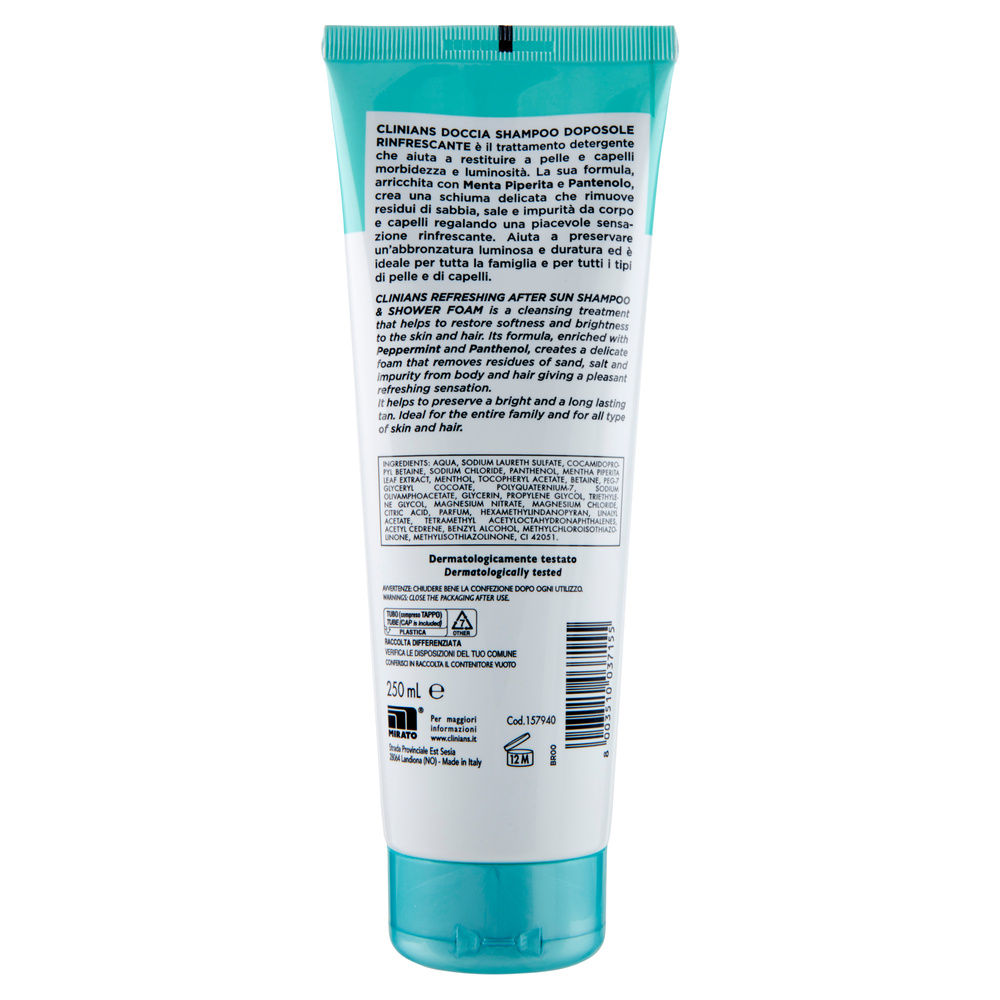 DOCCIA SHAMPOO DOPOSOLE CLINIANS RINFRESCANTE ML 250 - 1