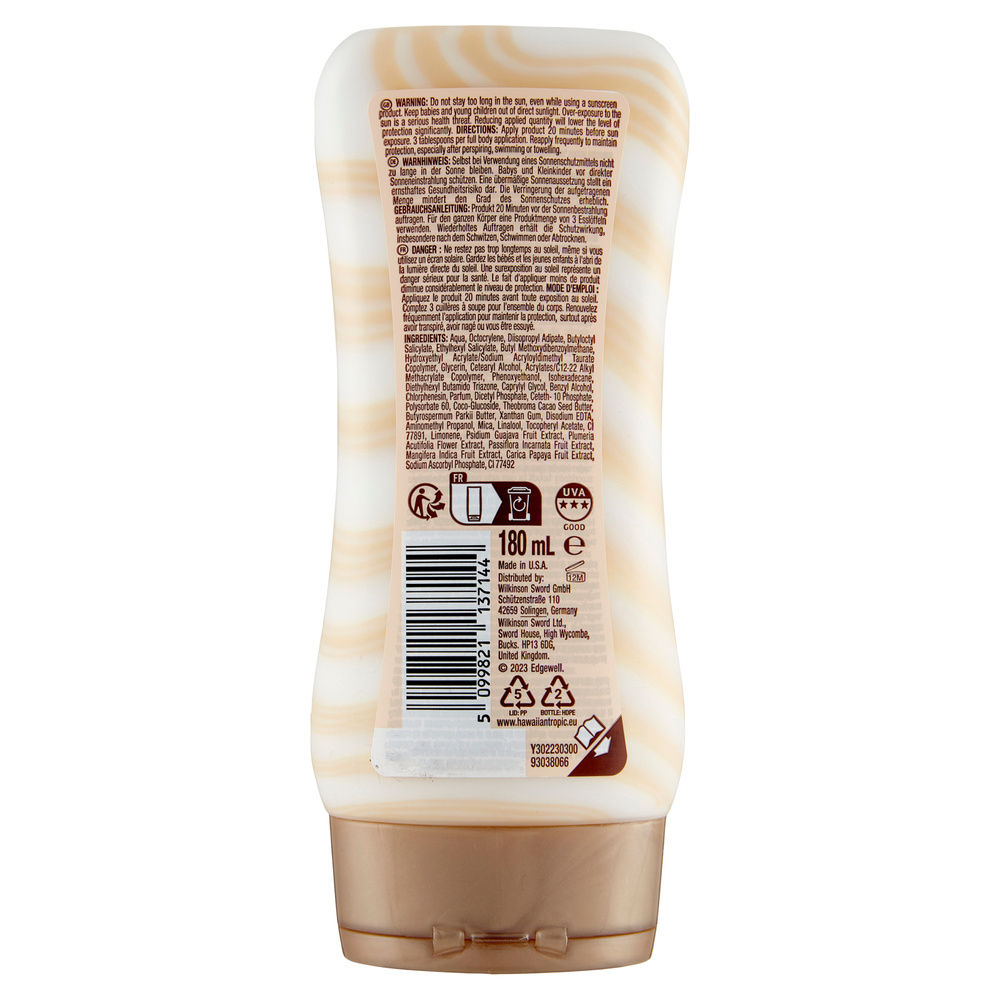 LOZIONE SOLARE HAWAIIAN TROPIC HYDRATING PROTECTION SPF30 ML 180 - 1