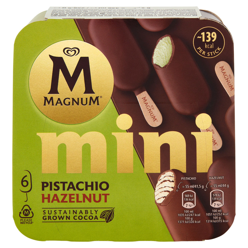 MAGNUM MINI PISTACCHIO/GIANDUIA X6 G 256 - 2