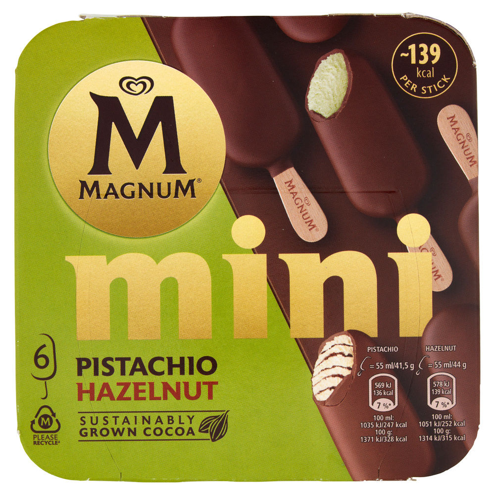 MAGNUM MINI PISTACCHIO/GIANDUIA X6 G 256 - 7