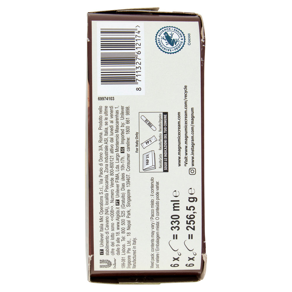 MAGNUM MINI PISTACCHIO/GIANDUIA X6 G 256 - 5