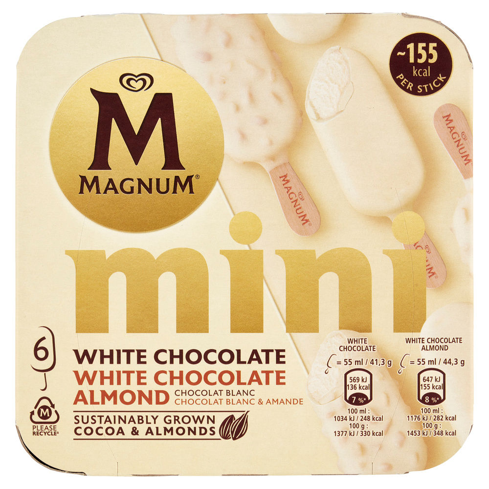 MAGNUM MINI WHITE & WHITE ALMOND X6 G 256 - 2