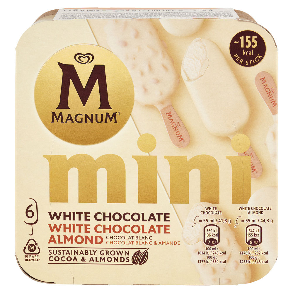 MAGNUM MINI WHITE & WHITE ALMOND X6 G 256 - 4