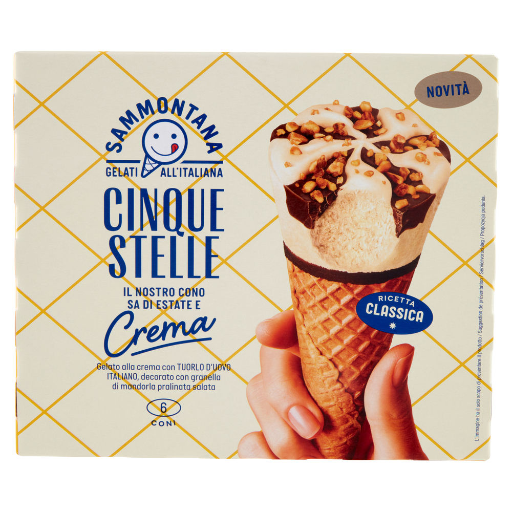 CONO CINQUE STELLE CREMA SAMMONTANA X6 G 450 - 0