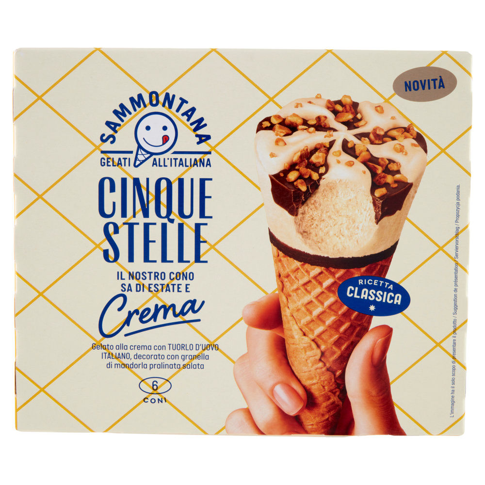 CONO CINQUE STELLE CREMA SAMMONTANA X6 G 450 - 8