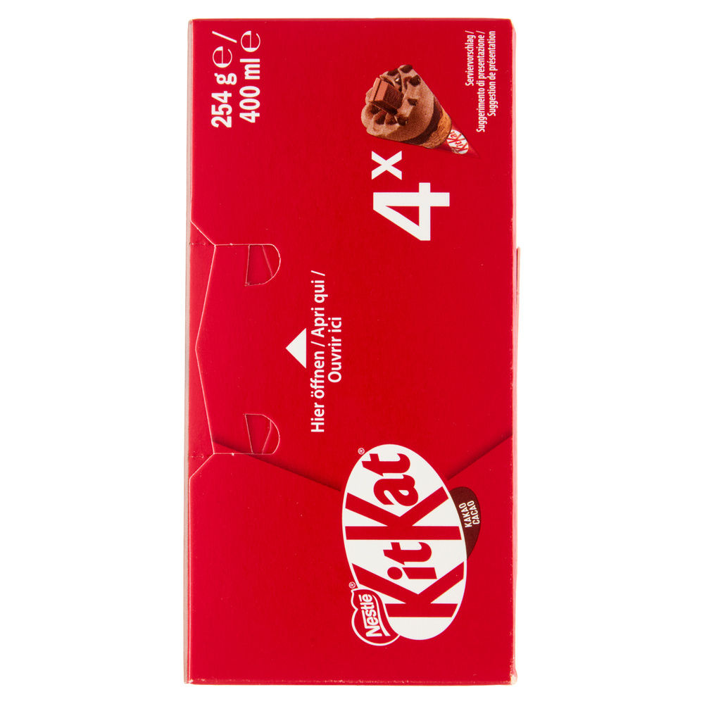 CONO GELATO AL CACAO KIT KAT PZ4 G 254 - 5