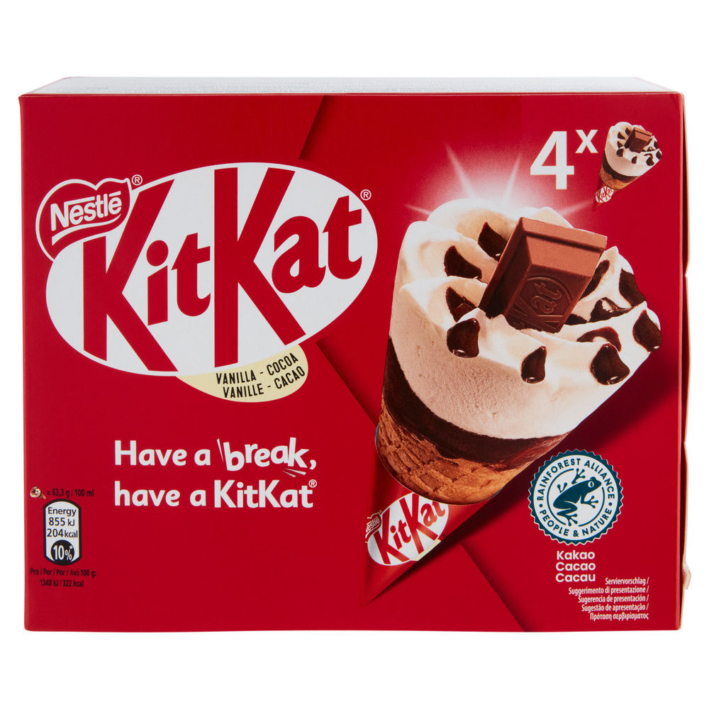 CONO GELATO ALLA VANIGLIA KIT KAT PZ4 G 253 - 2