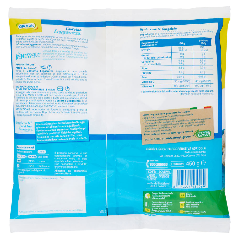 CONTORNO LEGGEREZZA IL BENESSERE OROGEL GR 450 - 1