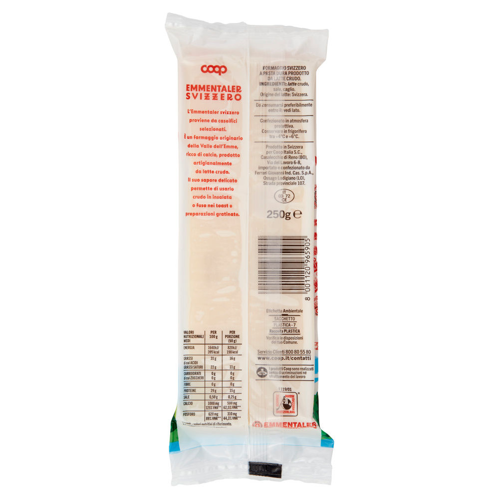 EMMENTALER SVIZZERO DOP COOP FLOW PACK G 250 - 1