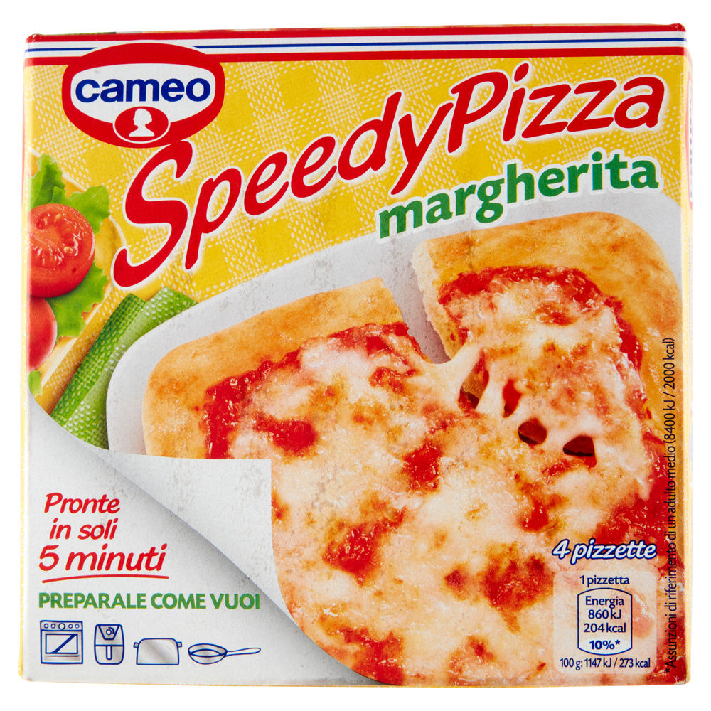 SPEEDY PIZZA MARGHERITA CAMEO 4PZ SCATOLA 300G - 5
