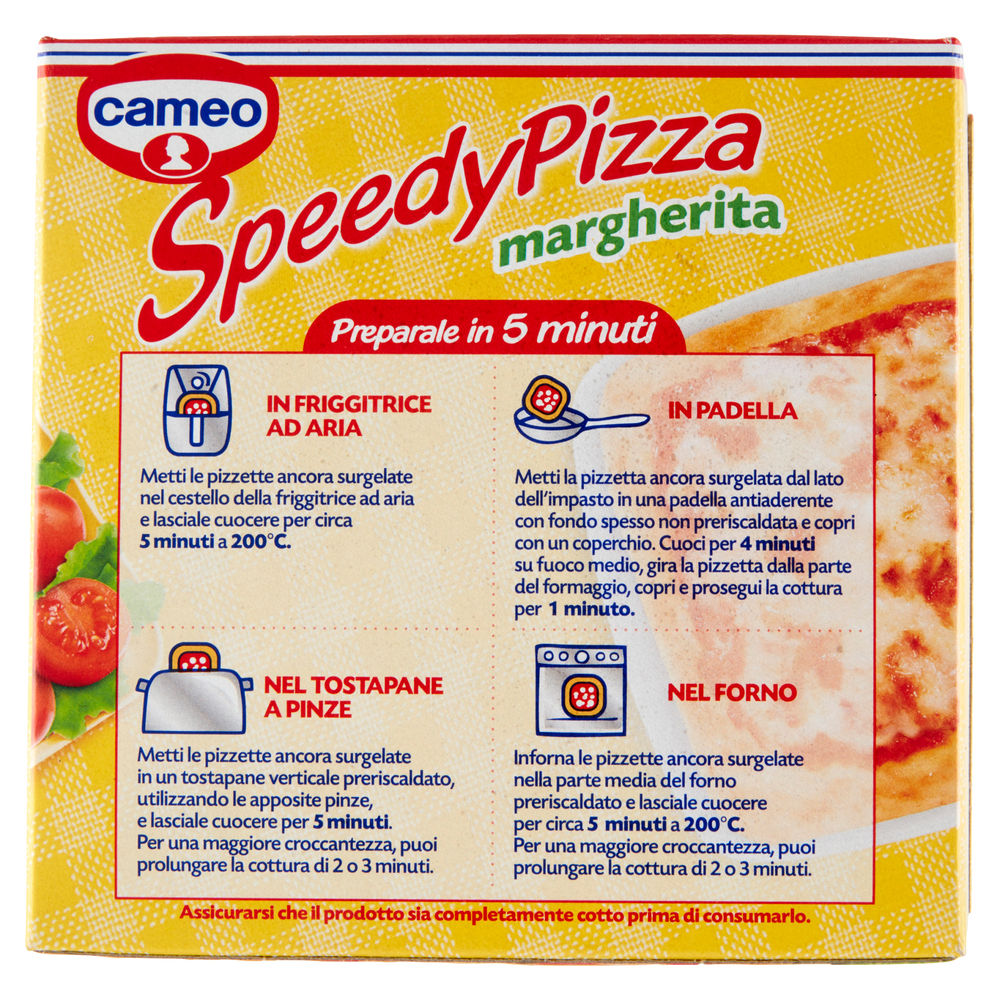 SPEEDY PIZZA MARGHERITA CAMEO 4PZ SCATOLA 300G - 1