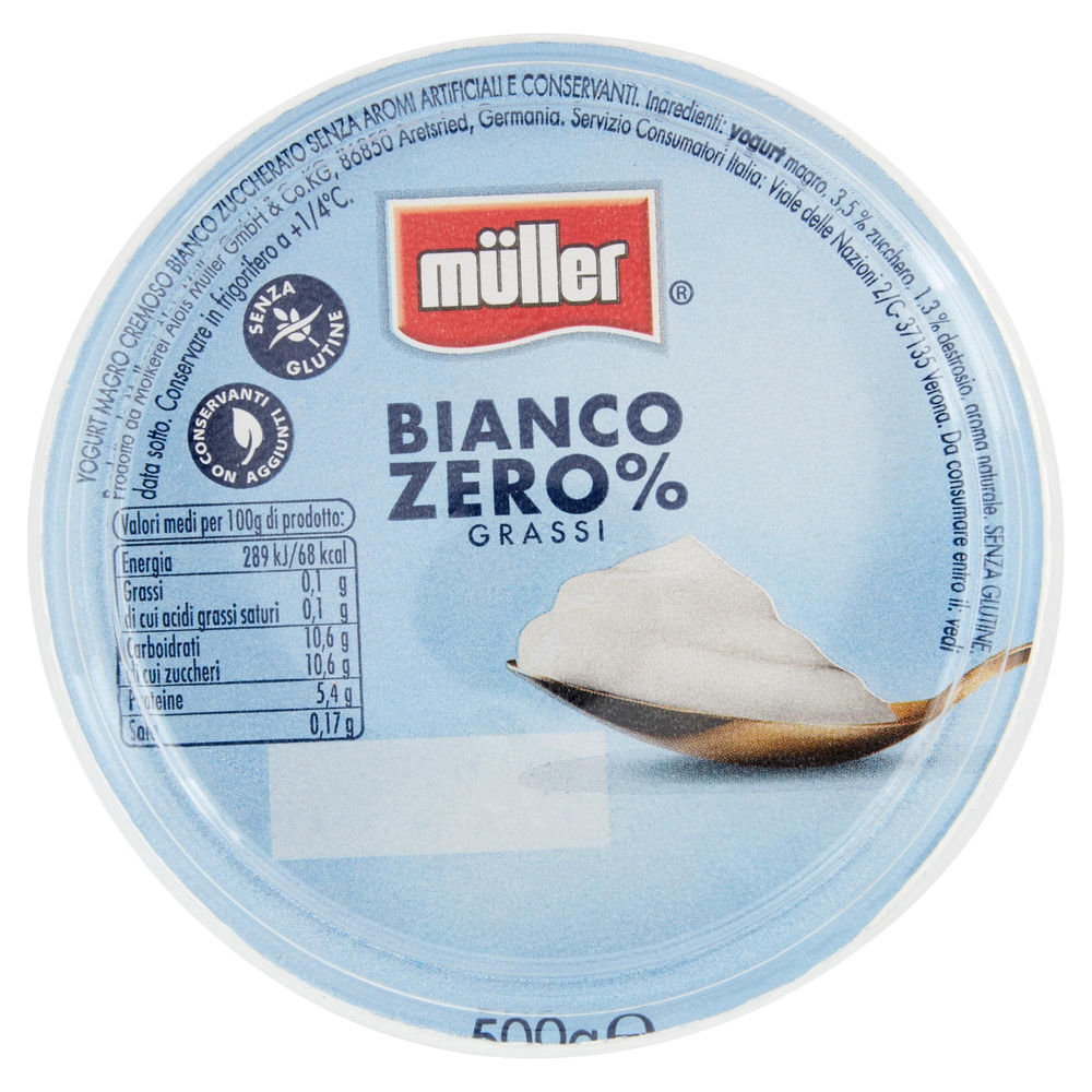 CREMA DI YOGURT 0% MAGRO MULLER BIANCO 500 G - 2