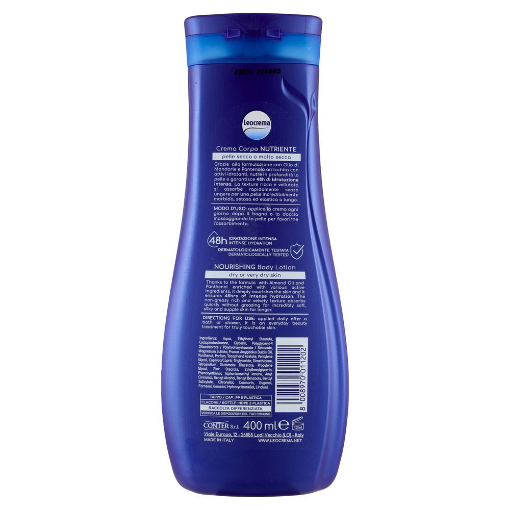 LEOCREMA CREMA CORPO NUTRIENTE FL. ML.400 - 1