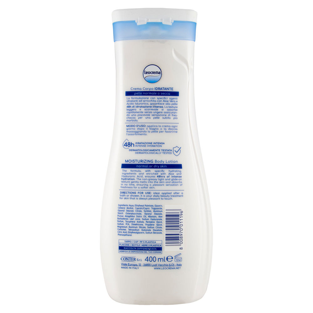 LEOCREMA CREMA CORPO IDRATANTE FL. 400 O.S - 1