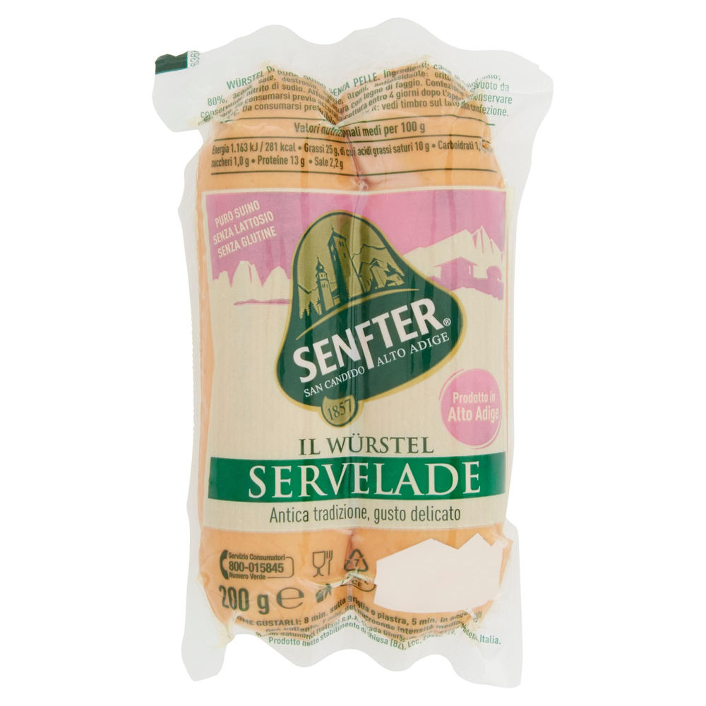WURSTEL SERVELADE SENFTER PZ 2 SV G 200 - 0