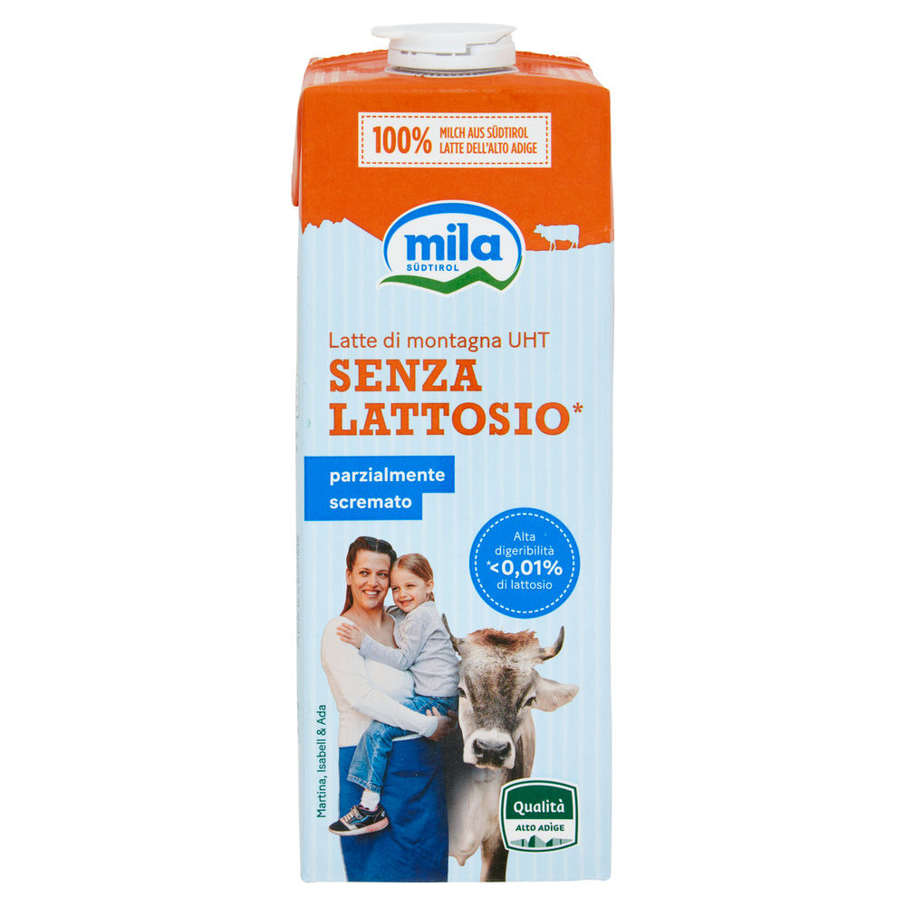 LATTE UHT PS SENZA LATTOSIO MILA BRICK CON TAPPO 1L 0000 - 3