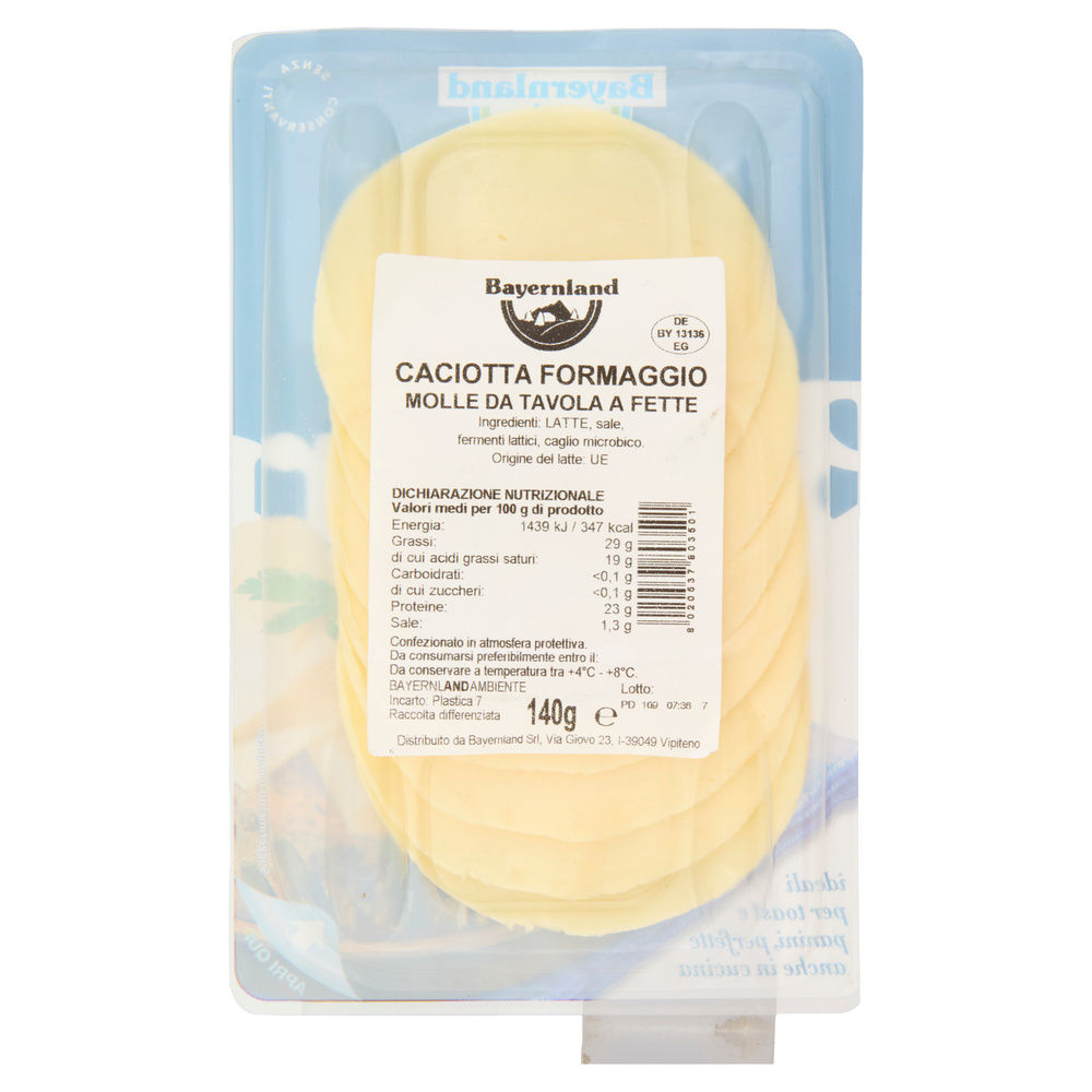 CACIOTTA FETTE BAYERNLAND VASCHETTA 140 G - 1