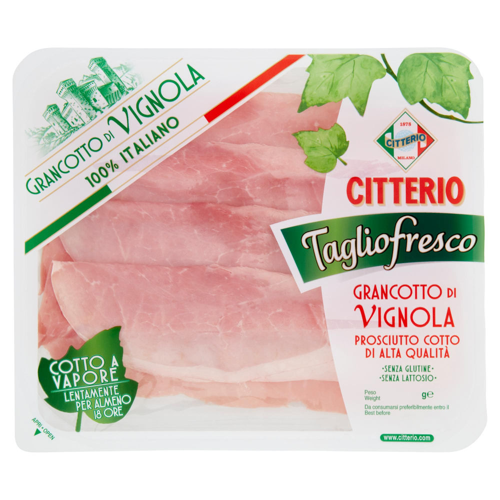 PROSCIUTTO COTTO NAZ DI VIGNOLA AQ FETTA MOSSA TAGLIO FRESCO CITTERIO VS G 110 - 0