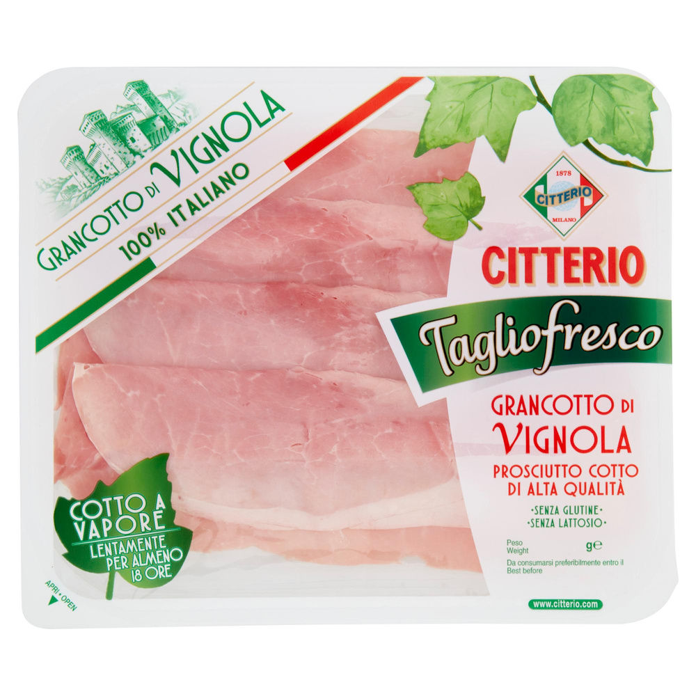PROSCIUTTO COTTO NAZ DI VIGNOLA AQ FETTA MOSSA TAGLIO FRESCO CITTERIO VS G 110 - 2
