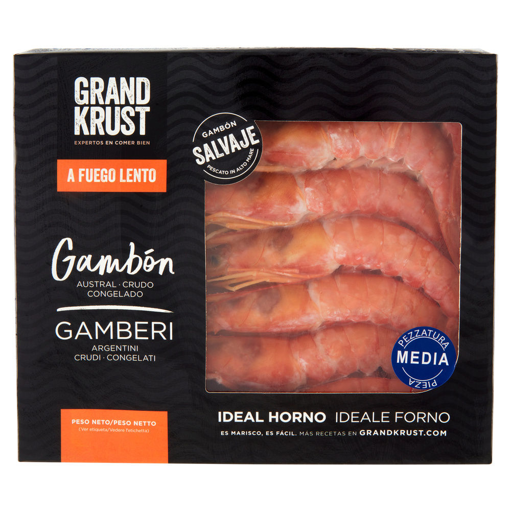 GAMBERO ARGENTINO PEZZATURA MEDIA KRUSTAGROUP L2 SCATOLA 8-12 PZ G 400 - 9