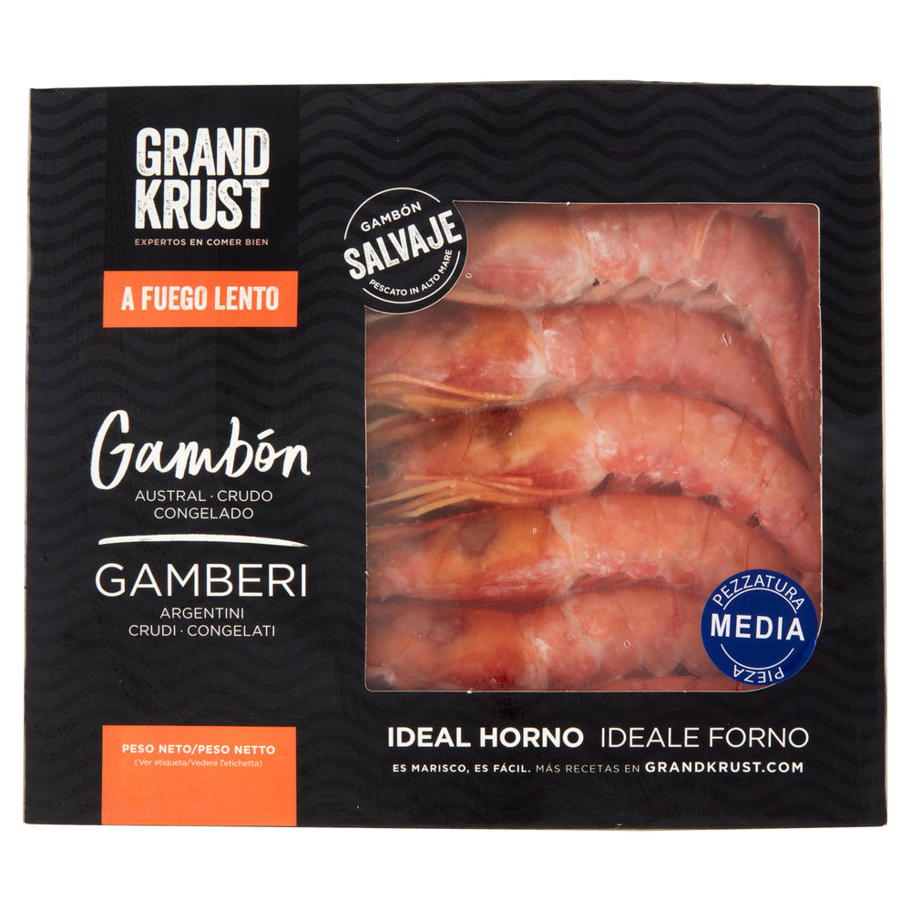 GAMBERO ARGENTINO PEZZATURA MEDIA KRUSTAGROUP L2 SCATOLA 8-12 PZ G 400 - 10