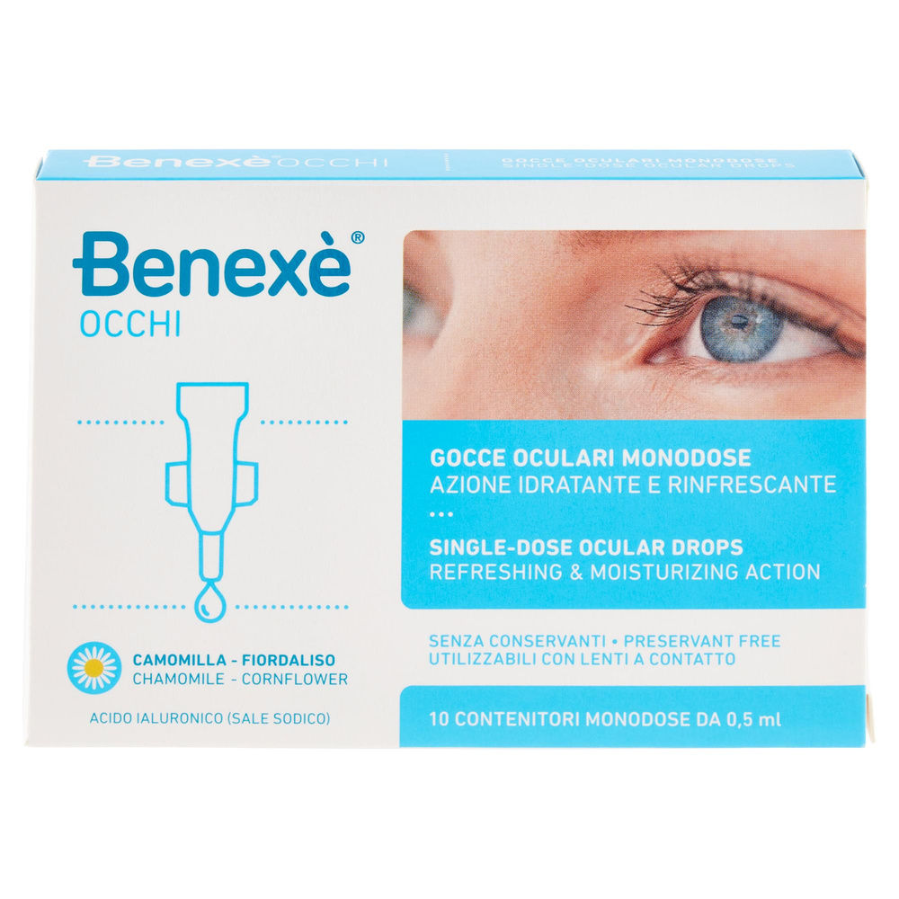 GOCCE OCULARI MONODOSE BENEXE' 10 FIALE SCATOLA 0,5ML - 3