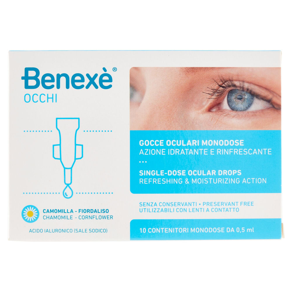 GOCCE OCULARI MONODOSE BENEXE' 10 FIALE SCATOLA 0,5ML - 2