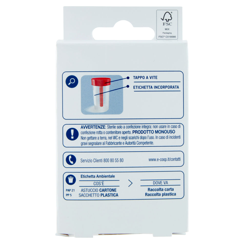 CONTENITORE COPROLOGIA STERILE COOP PZ 1 - 1