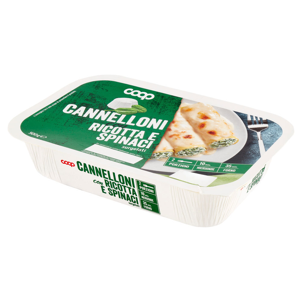 CANNELLONI CON RICOTTA E SPINACI COOP SURG. VASCHETTA SURG. G 500 - 7