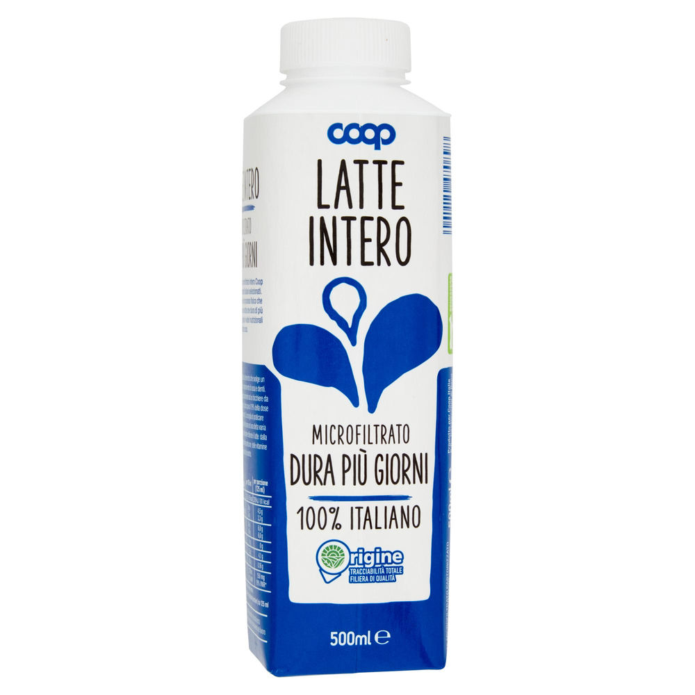 LATTE MICROFILTRATO INTERO ORIGINE COOP TETRATOP SLIM 500 ML - 1