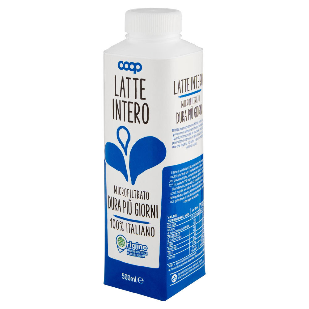 LATTE MICROFILTRATO INTERO ORIGINE COOP TETRATOP SLIM 500 ML - 7