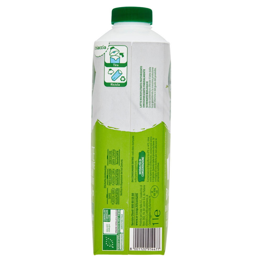 LATTE MICROFILTRATO PS BIO VIVI VERDE COOP TETRATOP 1 L - 6
