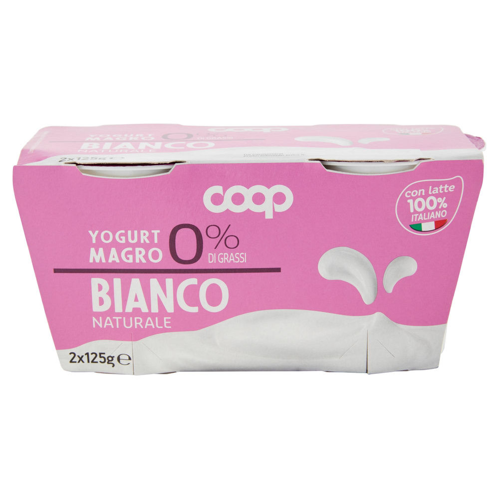 YOGURT MAGRO COOP 0% BIANCO 2X125 G - 8