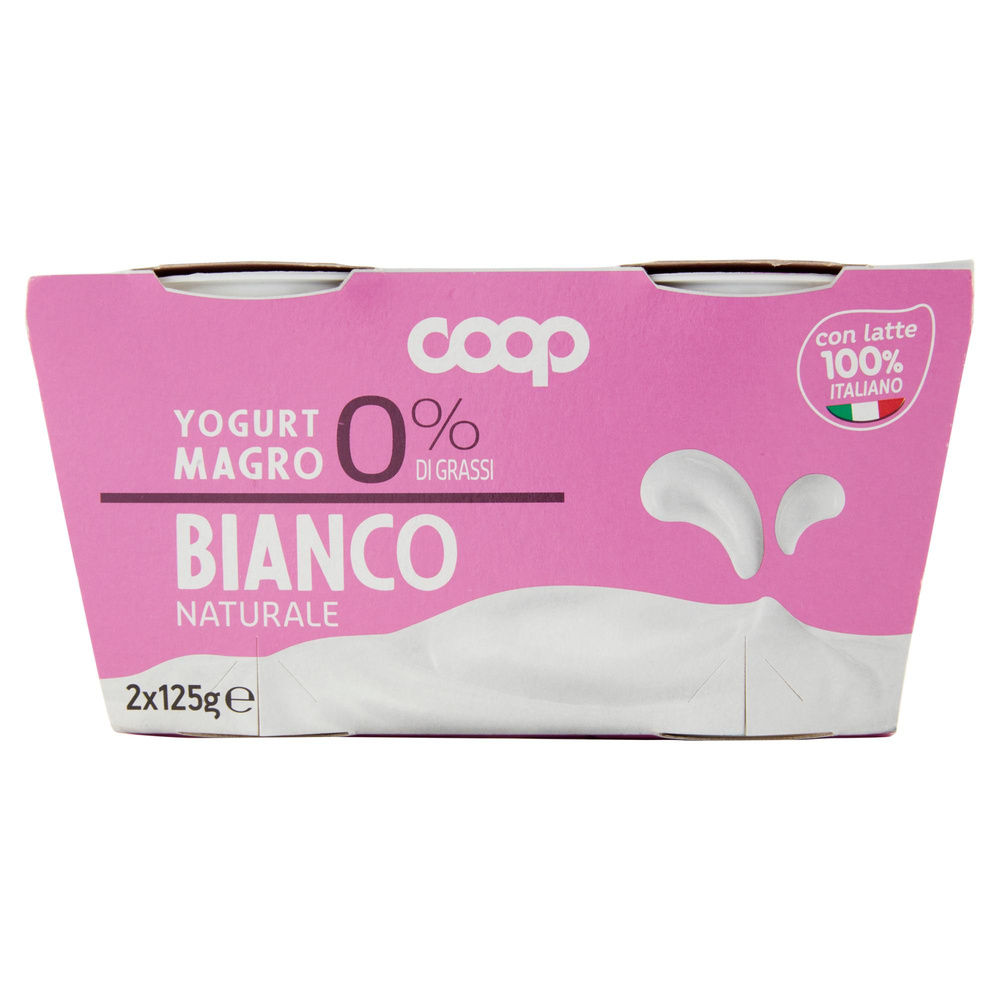 YOGURT MAGRO COOP 0% BIANCO 2X125 G - 3