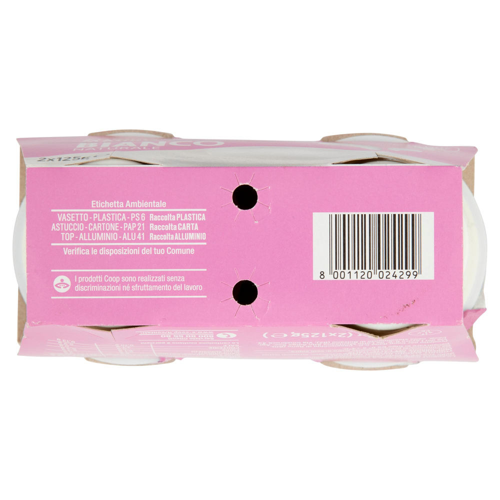 YOGURT MAGRO COOP 0% BIANCO 2X125 G - 7