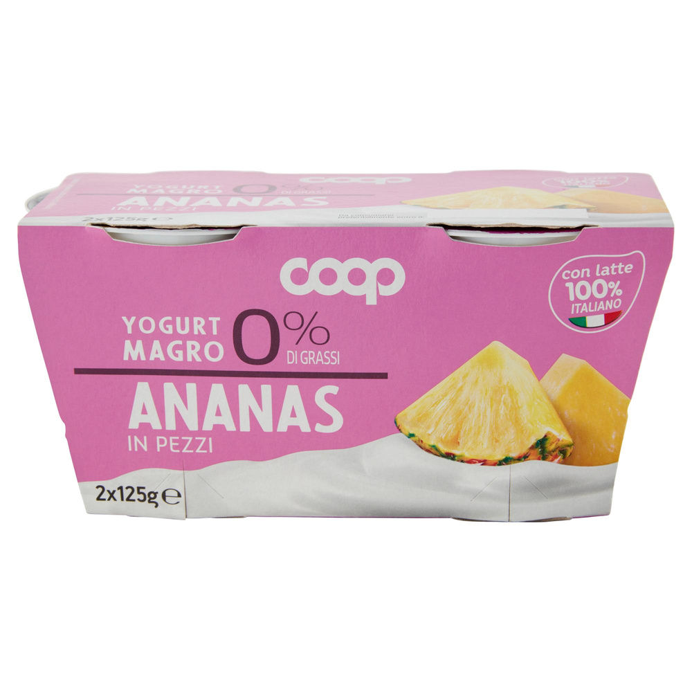 YOGURT MAGRO COOP 0% ANANAS 2X125 G - 3
