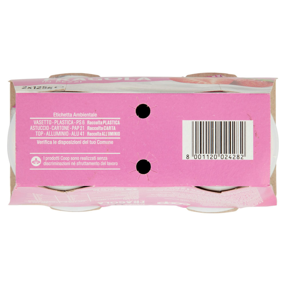 YOGURT MAGRO COOP 0% FRAGOLA CLUSTER 2X125 G - 8