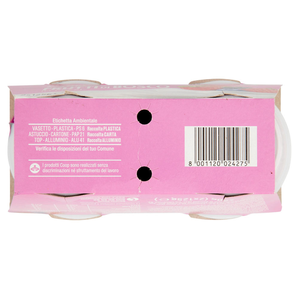 YOGURT MAGRO COOP 0% FRUTTI DI BOSCO 2X125 G - 5
