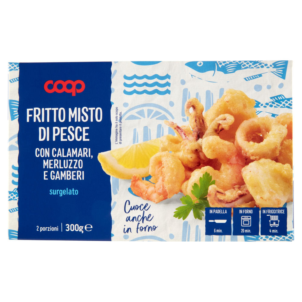 FRITTO MISTO DI PESCE SURGELATO COOP SCATOLA GR.300 - 0