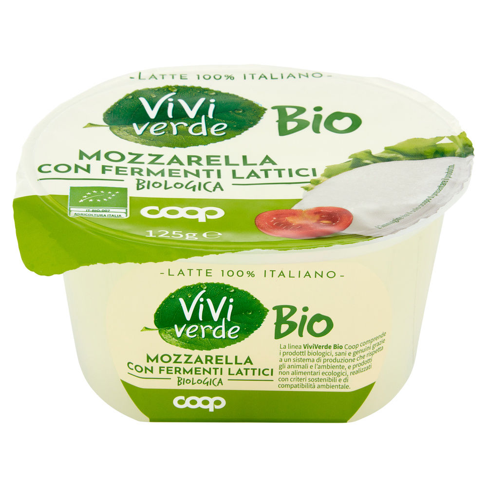 MOZZARELLA BIO VIVI VERDE COOP VASCHETTA 125 G - 2