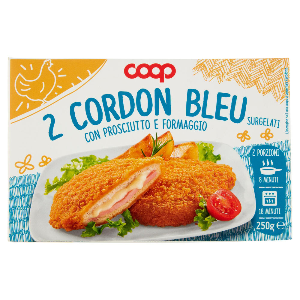 CORDON BLEU SURGELATI COOP 2 PZ  ASTUCCIO G 250 - 2