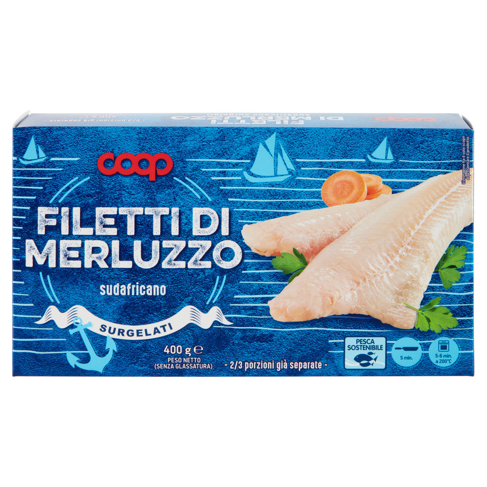 FILETTI DI MERLUZZO COOP SCATOLA G 400 - 2